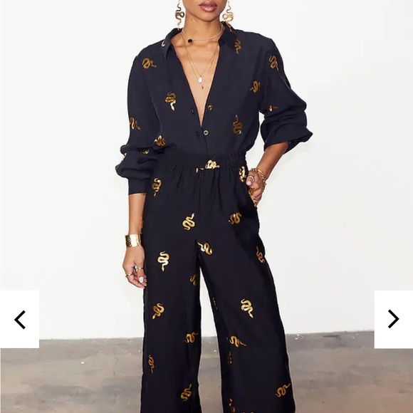 Black Gold Snake Top - Picture 4 of 11